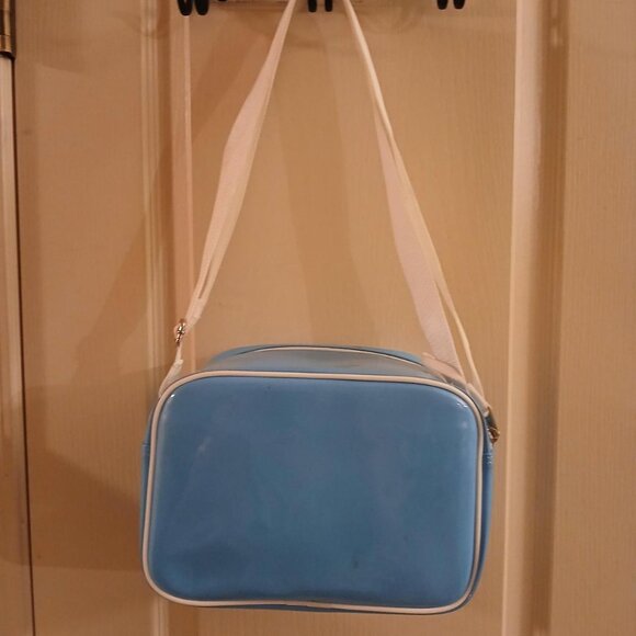 Retro Y2K Clear, Blue, and White Sony Sports Pack Camera Bag w Adjustable Strap - Picture 5 of 8